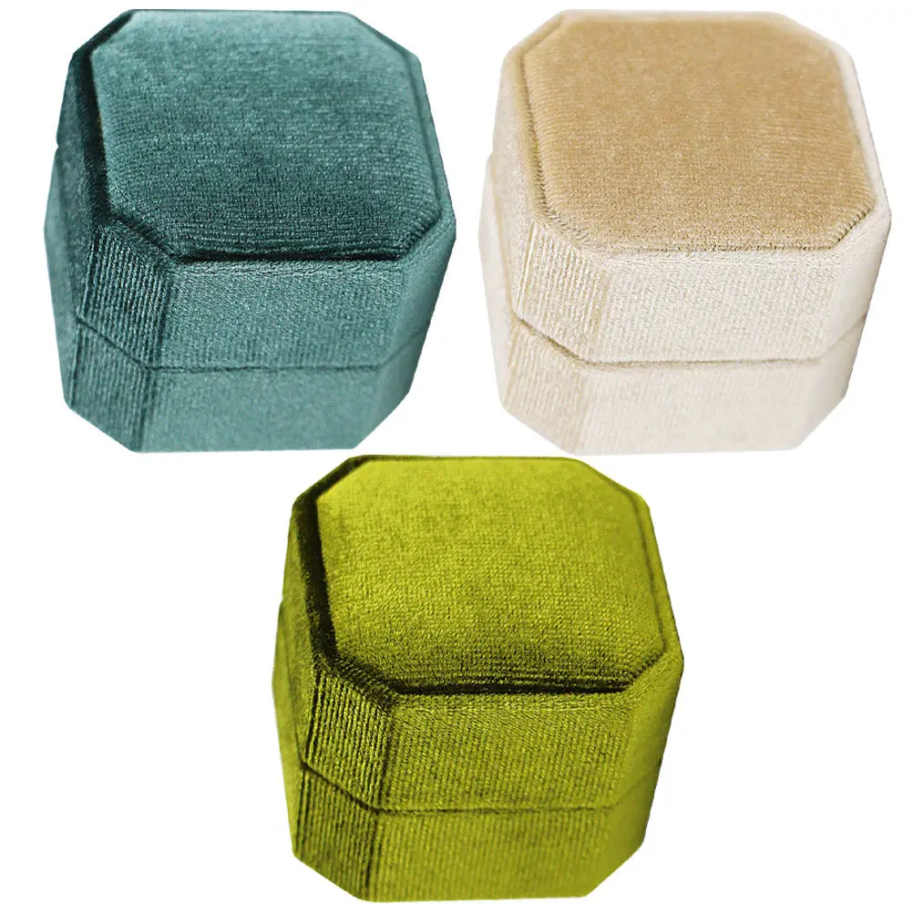 3Pcs Corduroy Ring Boxes Octagonal Jewelry Boxes Elegant Wedding Ring Box for Proposal Engagement Ceremony Gift
3Pcs Corduroy Ring Boxes Octagonal Jewelry Boxes Elegant Wedding Ring Box for Proposal Engagement Ceremony Gift