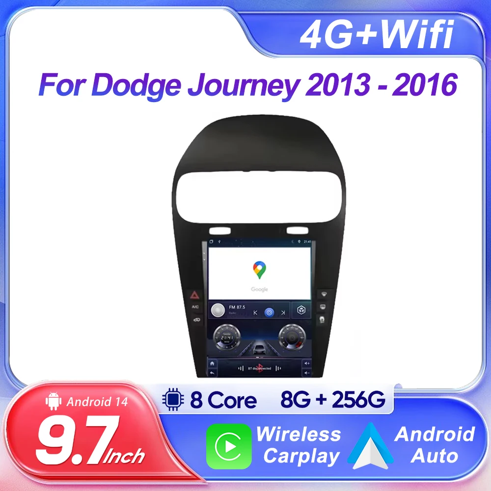 Автомобильный радиоприемник Android 13 для Dodge Journey 2013-2016, беспроводной Carplay, головное устройство, 2 Din, Wi-Fi, 4G, автомобильный радиоприемник, видео, мультимедийный плеер
Автомобильный радиоприемник Android 13 для Dodge Journey 2013-2016, беспроводной Carplay, головное устройство, 2 Din, Wi-Fi, 4G, автомобильный радиоприемник, видео, мультимедийный плеер