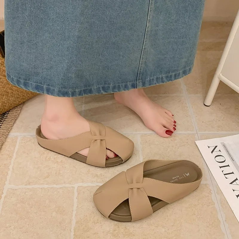 New Summer Closed Toe Shoes For Women, Wide Toe Casual Sandals Mules Comfortable Half Slippers Daily Outdoor Wear
New Summer Closed Toe Shoes For Women, Wide Toe Casual Sandals Mules Comfortable Half Slippers Daily Outdoor Wear