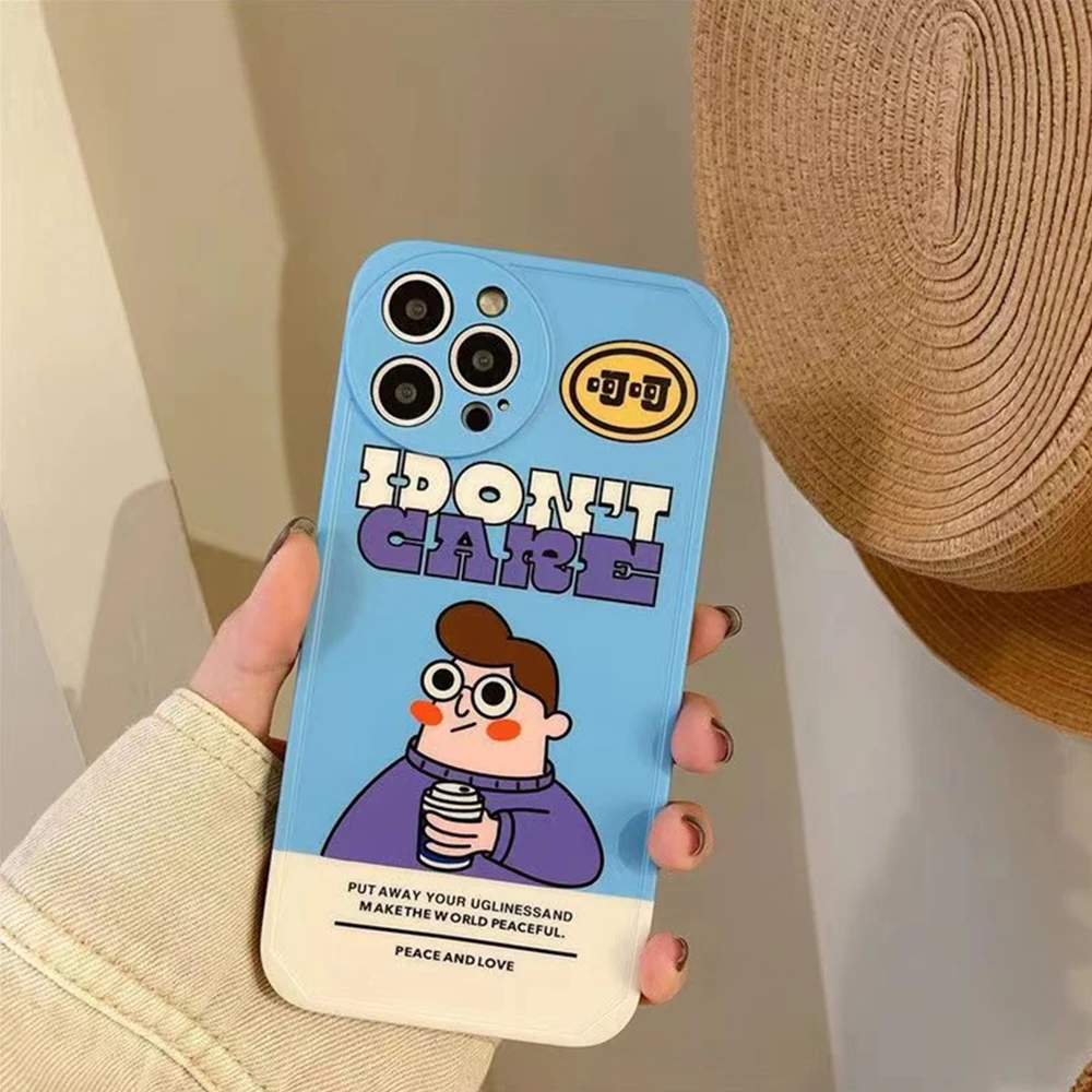 For IPhone 14 Pro INS Fashion Simplified Couple Cartoon Cute Boy Girl Anti Drop Phone Case for IPhone 14 13 11 12 Pro Cover
For IPhone 14 Pro INS Fashion Simplified Couple Cartoon Cute Boy Girl Anti Drop Phone Case for IPhone 14 13 11 12 Pro Cover