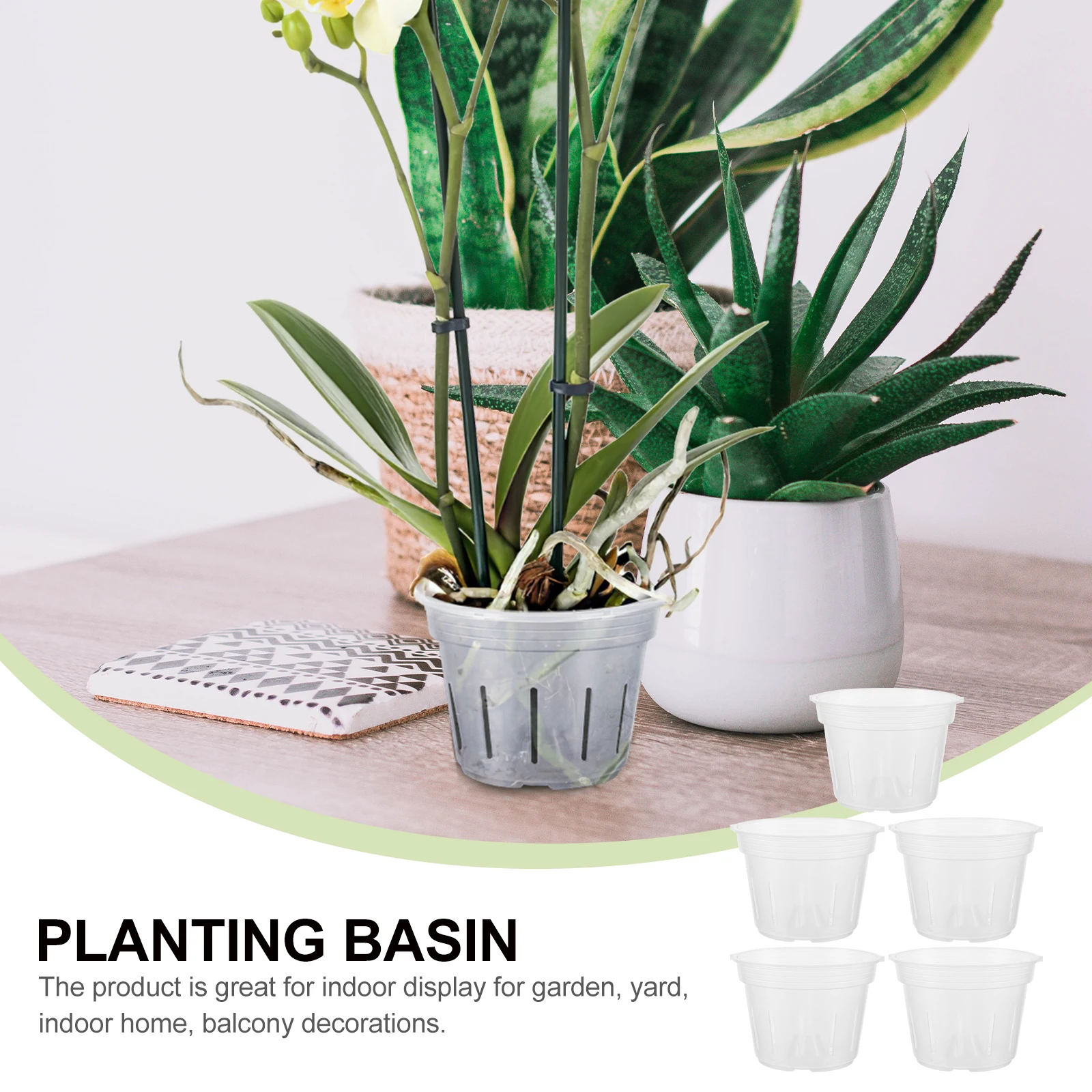 5pcs Plastic Flower Pots Durable Multipurpose Gardening Planting Containers For Indoor Outdoor Garden Yard Balcony Succulent
5pcs Plastic Flower Pots Durable Multipurpose Gardening Planting Containers For Indoor Outdoor Garden Yard Balcony Succulent