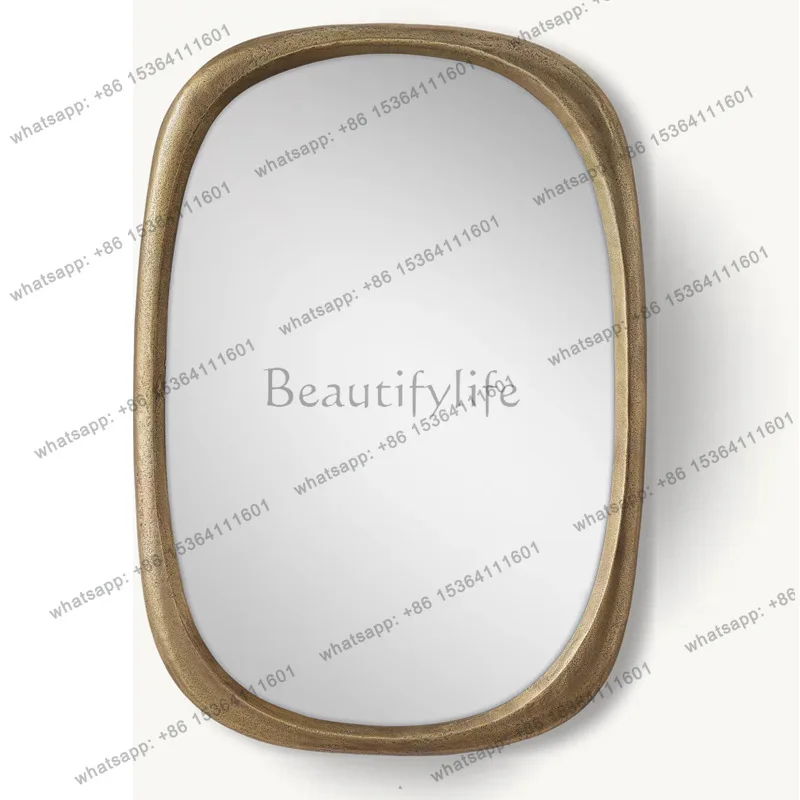 French retro medieval oval mirror wall-mounted bedroom makeup mirror
French retro medieval oval mirror wall-mounted bedroom makeup mirror