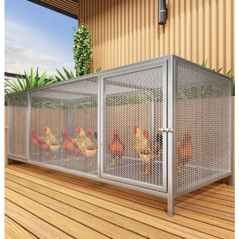 Chicken cage Household outdoor large square pipe dense mesh rainproof rural rutin automatic manure cleaning breeding cage
Chicken cage Household outdoor large square pipe dense mesh rainproof rural rutin automatic manure cleaning breeding cage