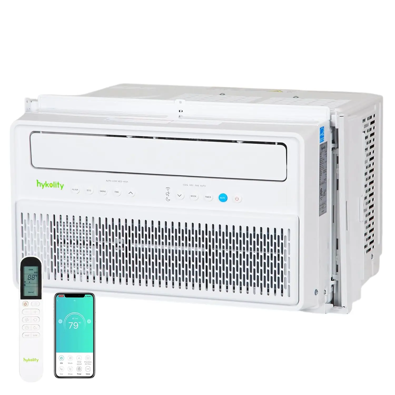 10,000 BTU Smart Inverter Window Air Conditioner WiFi Enabled, Ultra Quiet & Energy Efficient AC Unit, Cools 450 Sq.Ft,, Custom
10,000 BTU Smart Inverter Window Air Conditioner WiFi Enabled, Ultra Quiet & Energy Efficient AC Unit, Cools 450 Sq.Ft,, Custom