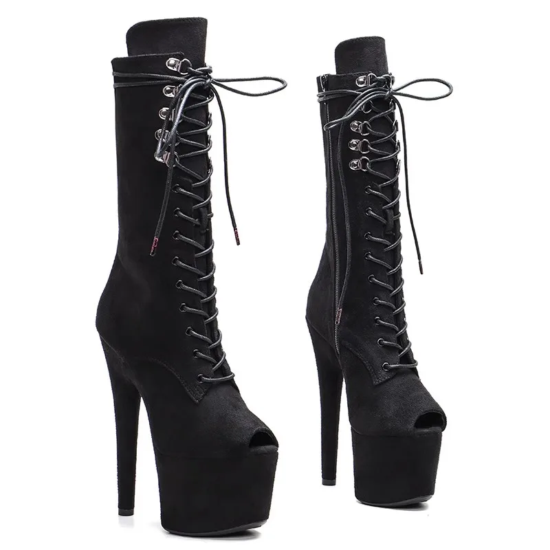 LAIJIANJINXIA New 17CM/7inches Suede Upper Pole Dance Shoes High Heel Platform Sexy Nightclub Women's Modern Ankle Boots 038
LAIJIANJINXIA New 17CM/7inches Suede Upper Pole Dance Shoes High Heel Platform Sexy Nightclub Women's Modern Ankle Boots 038