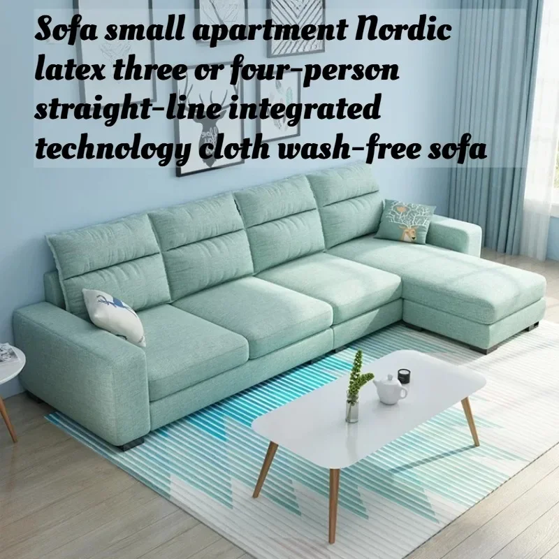 Nordic Small Space Latex 3 4 Seater Straight Sofa Stain Resistant Tech Fabric LivingRoom Furniture Sectional Washable Home Decor
Nordic Small Space Latex 3 4 Seater Straight Sofa Stain Resistant Tech Fabric LivingRoom Furniture Sectional Washable Home Decor