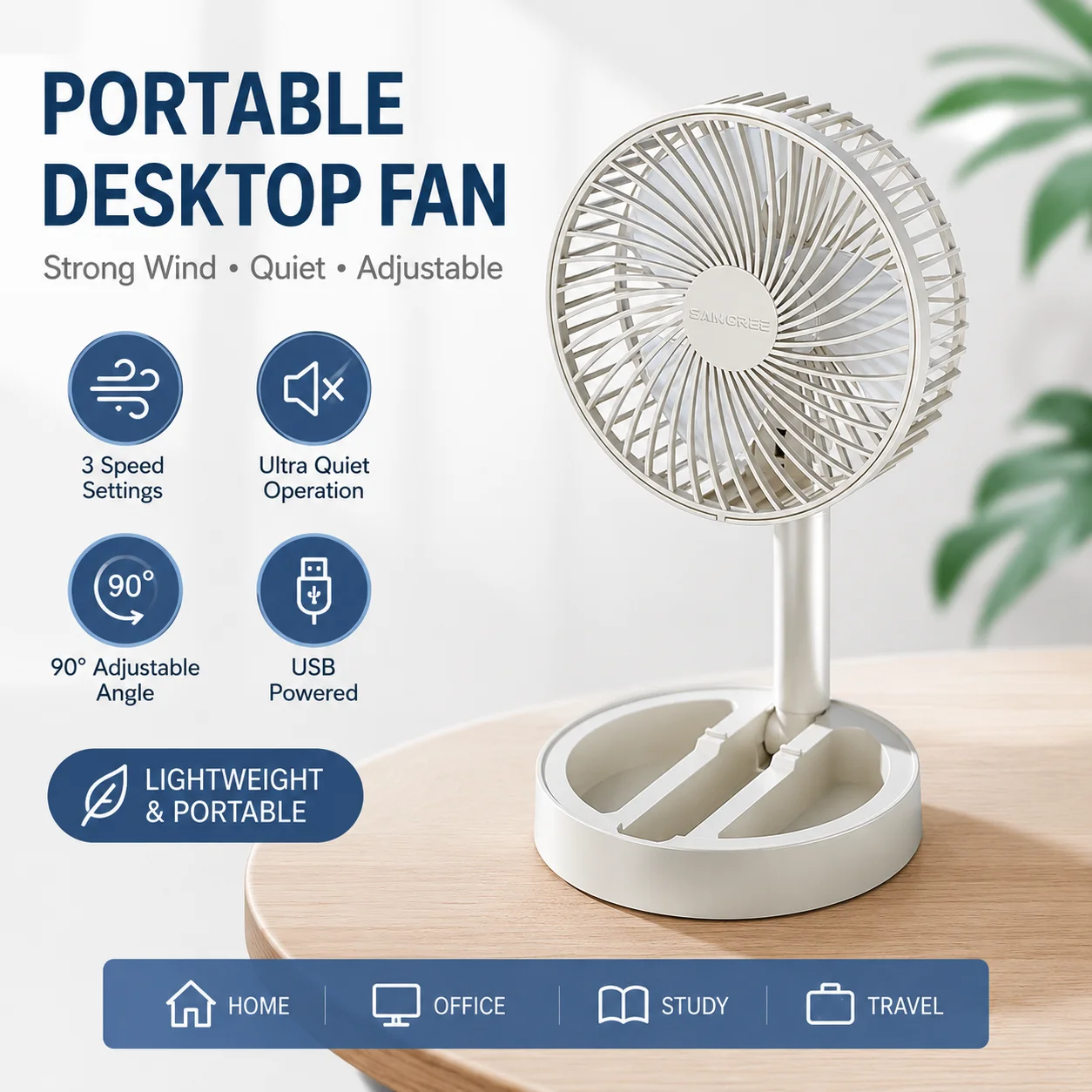 Desktop Fan Premium Airflow USB Direct Portable Cooling For Modern Living fan Premium Silent Fan Suitable for dormitory offices
Desktop Fan Premium Airflow USB Direct Portable Cooling For Modern Living fan Premium Silent Fan Suitable for dormitory offices