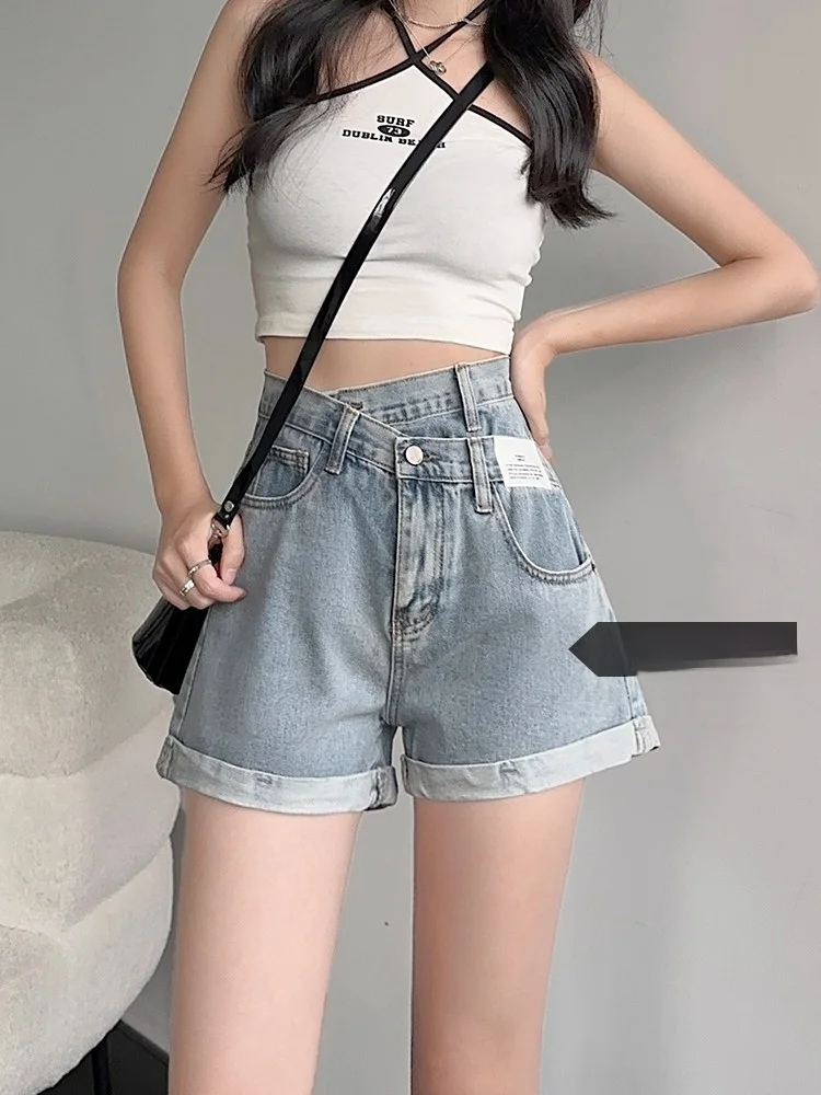 High Waist Flared Jeans Shorts Women's Summer Thin Loose Fashion Wide Leg Hot Pants Cotton Polyester Spandex Blend Anti-Wrinkle
High Waist Flared Jeans Shorts Women's Summer Thin Loose Fashion Wide Leg Hot Pants Cotton Polyester Spandex Blend Anti-Wrinkle