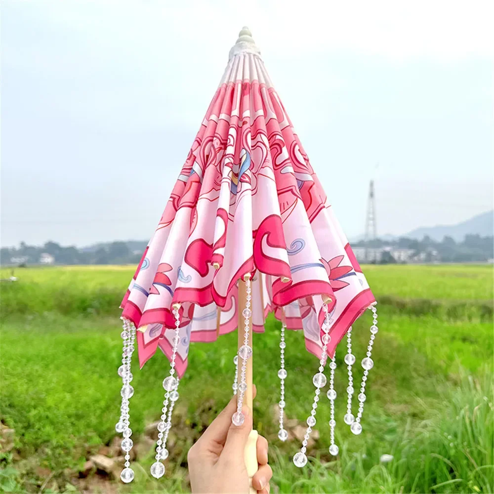 Japanese Dance Parasols Lace Folding Korean Craft Pink Umbrellas Photoprop Lolita Tassel Girls Cosplay Classical Hanfu Umbrella
Japanese Dance Parasols Lace Folding Korean Craft Pink Umbrellas Photoprop Lolita Tassel Girls Cosplay Classical Hanfu Umbrella