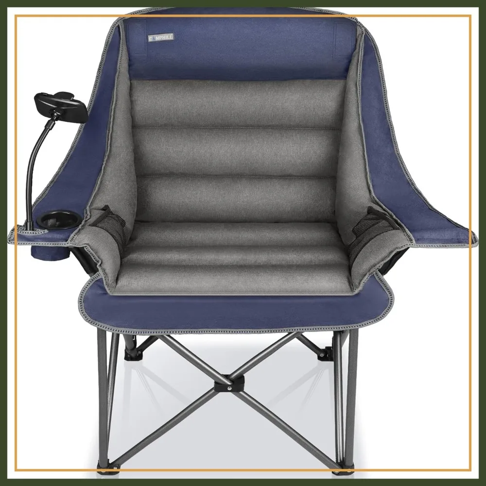Oversized Extra Large Camping Chair for Adults, Heavy Duty 400Lbs, Blue
Oversized Extra Large Camping Chair for Adults, Heavy Duty 400Lbs, Blue