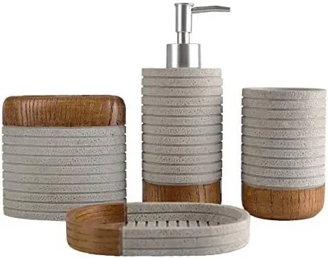 Hymmah 4-Piece Resin Bathroom Set – Toothbrush Holder, Cup, Soap Dispenser & Dish – Farmhouse Decor Gift
Hymmah 4-Piece Resin Bathroom Set – Toothbrush Holder, Cup, Soap Dispenser & Dish – Farmhouse Decor Gift