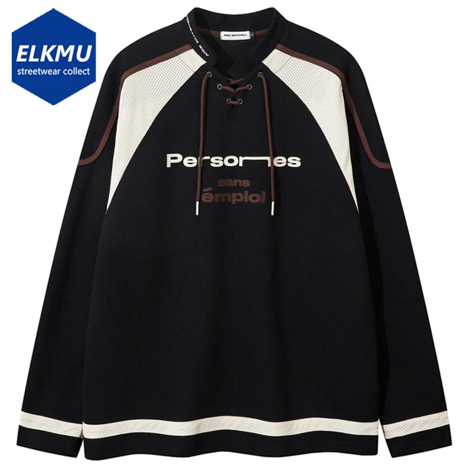 Vintage Oversized Long Sleeve T-shirts Color Block Patchwork Loose Casual T Shirts Tee Tops Streetwear Harajuku Hip Hop Tshirts
Vintage Oversized Long Sleeve T-shirts Color Block Patchwork Loose Casual T Shirts Tee Tops Streetwear Harajuku Hip Hop Tshirts