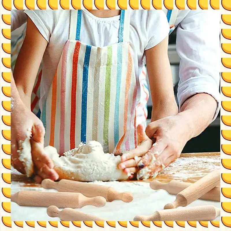 BAAU 90 Pieces Wooden Mini Rolling Pin 6 Inches Long Kitchen Baking Rolling Pin Small Wood Dough Roller For Children Fondant
BAAU 90 Pieces Wooden Mini Rolling Pin 6 Inches Long Kitchen Baking Rolling Pin Small Wood Dough Roller For Children Fondant
