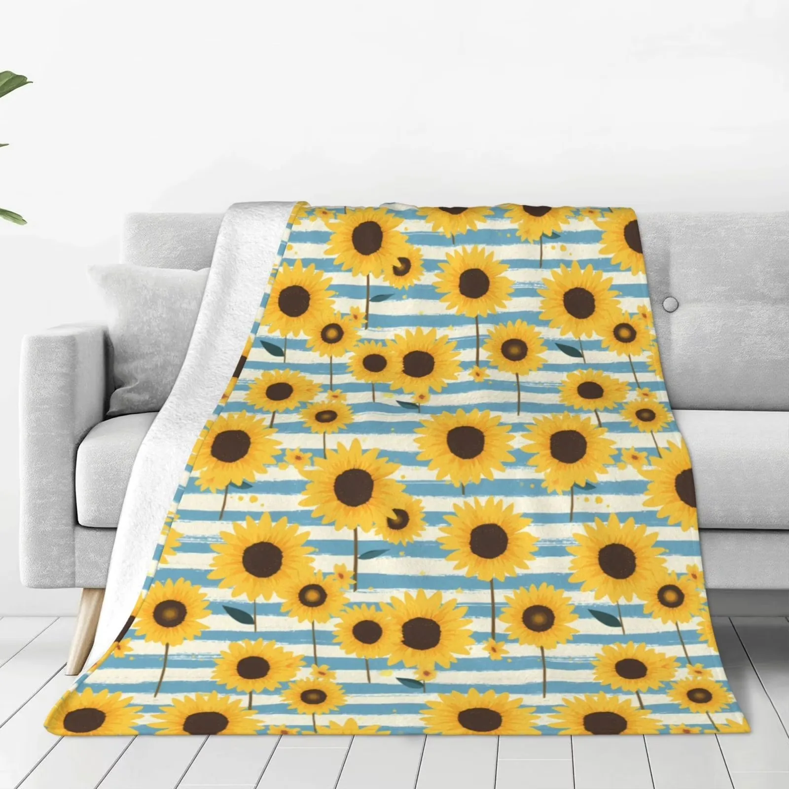 Sunflower Striped Fleece Throw Blanket Plush Fluffy Adult Home Sofa Couch Decor
Sunflower Striped Fleece Throw Blanket Plush Fluffy Adult Home Sofa Couch Decor