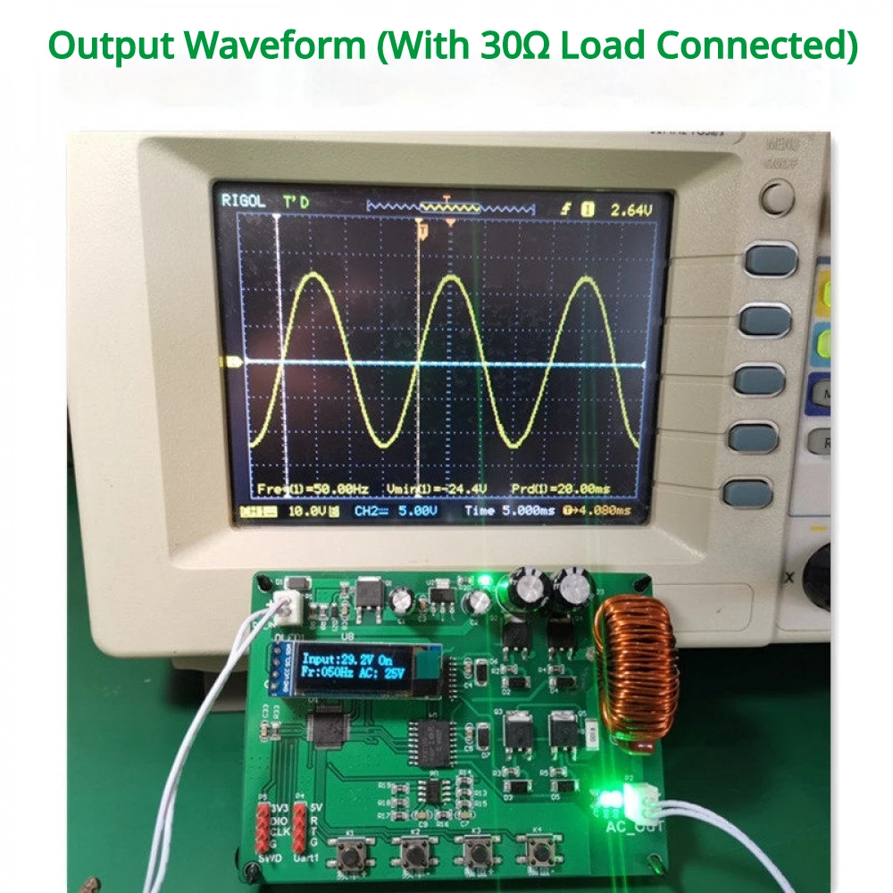 STM32F103C8T6 Bipolar SPWM Single Phase Full Bridge Inverter Development Module 2-200Hz Frequency Adjust Pure Sine Wave Inverter
STM32F103C8T6 Bipolar SPWM Single Phase Full Bridge Inverter Development Module 2-200Hz Frequency Adjust Pure Sine Wave Inverter