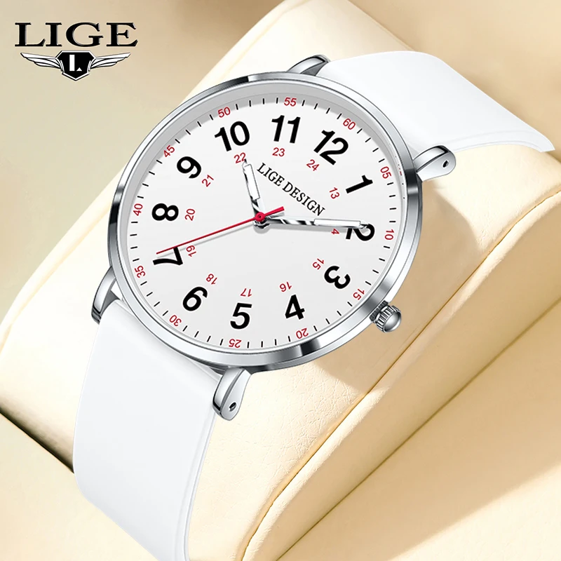 LIGE 2025 NEW TOP women watches elegant simple waterproof 12/24 hours dial color silicone strap ladies watches for Women reloj
LIGE 2025 NEW TOP women watches elegant simple waterproof 12/24 hours dial color silicone strap ladies watches for Women reloj
