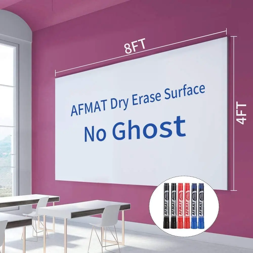 Large 8x4ft Dry Erase Paper Roll with Adhesive, Ideal Whiteboard Replacement, 60-Day No Questions Return, Includes 6 Premium Mar
Large 8x4ft Dry Erase Paper Roll with Adhesive, Ideal Whiteboard Replacement, 60-Day No Questions Return, Includes 6 Premium Mar