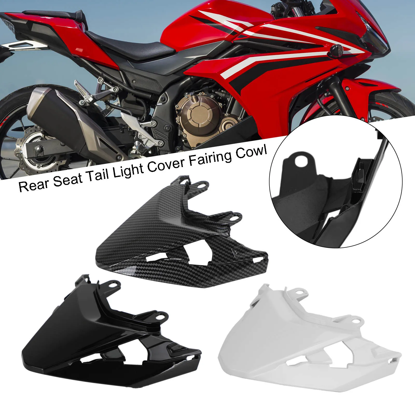 Artudatech Rear Seat Tail Light Cover Fairing Cowl for Honda CBR500R 2019-2021
Artudatech Rear Seat Tail Light Cover Fairing Cowl for Honda CBR500R 2019-2021