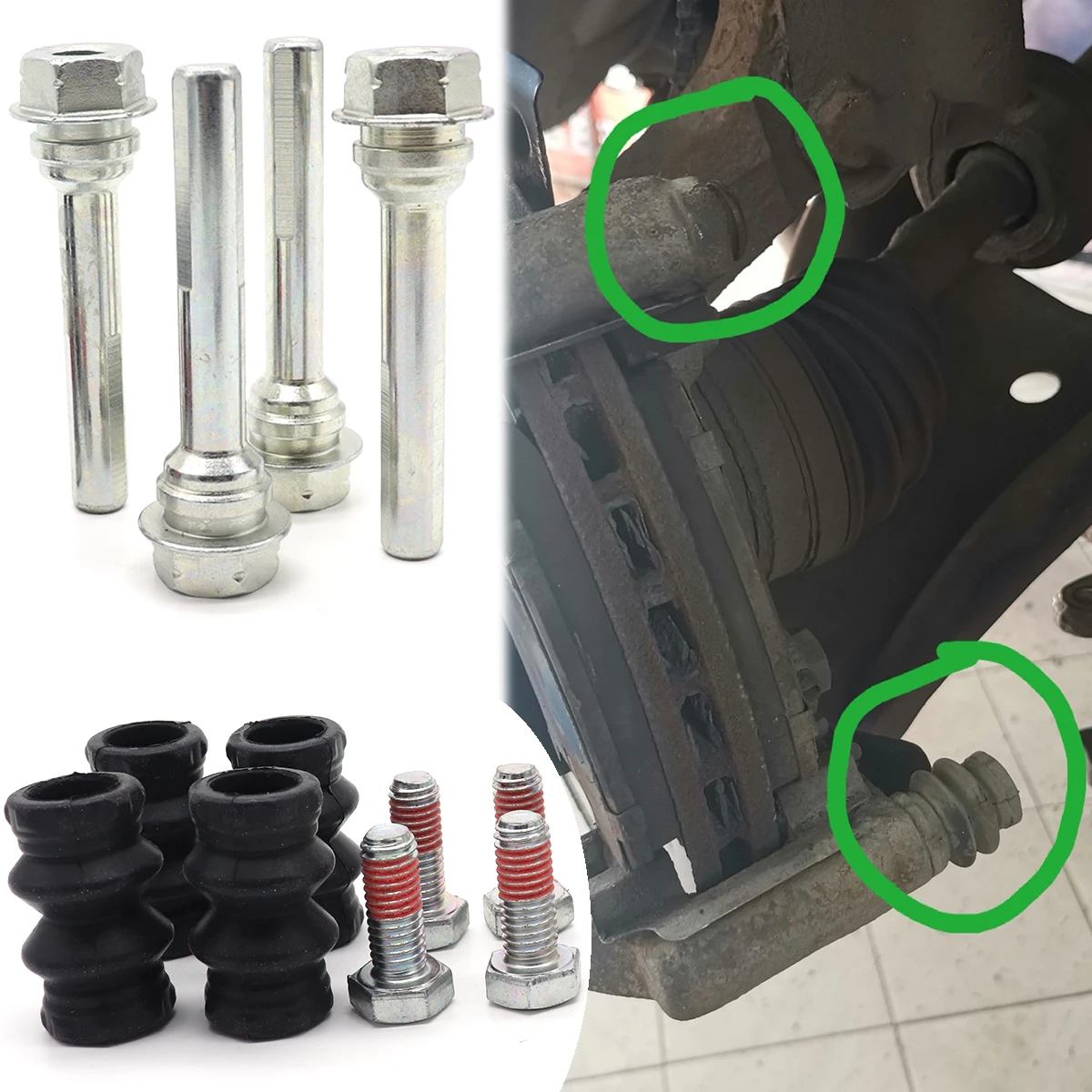 Front Left Right Brake Caliper Cylinder Slider Guide Pin Bushing Boot Seal Kit For RENAULT CAPTUR 900cc NISSAN MICRA K12 K13 K14
Front Left Right Brake Caliper Cylinder Slider Guide Pin Bushing Boot Seal Kit For RENAULT CAPTUR 900cc NISSAN MICRA K12 K13 K14