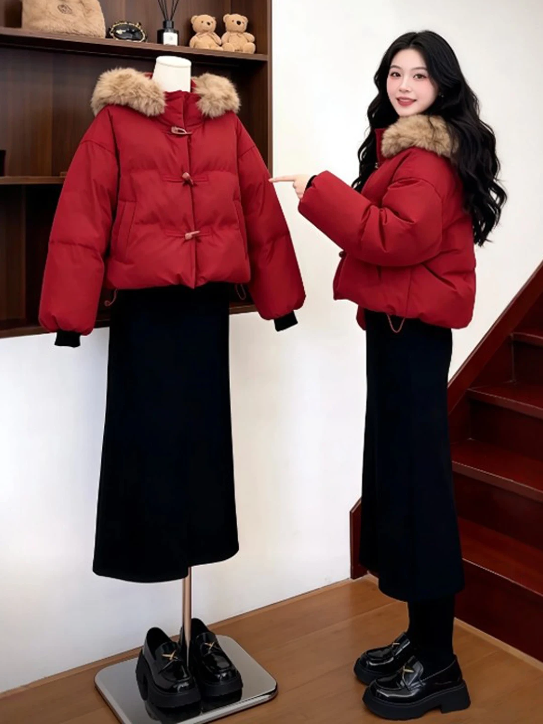 Красное хлопковое пальто с капюшоном, уникальное, красивое, женское, зимнее, в корейском стиле, свободного кроя, длинное, утепленное хлопком
Красное хлопковое пальто с капюшоном, уникальное, красивое, женское, зимнее, в корейском стиле, свободного кроя, длинное, утепленное хлопком