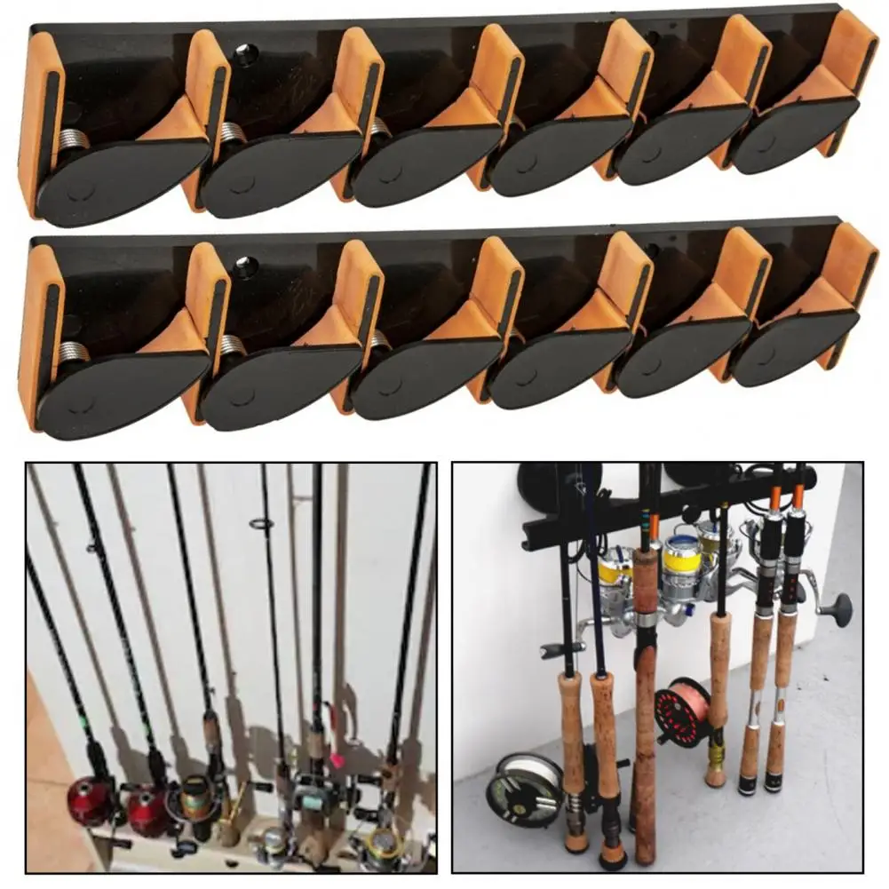 Versatile Fishing Pole Holder Vertical Fishing Rod Holder with 6 Slots Anti-slip Spring Buckle Wall Mount Organizer for Fishing
Versatile Fishing Pole Holder Vertical Fishing Rod Holder with 6 Slots Anti-slip Spring Buckle Wall Mount Organizer for Fishing