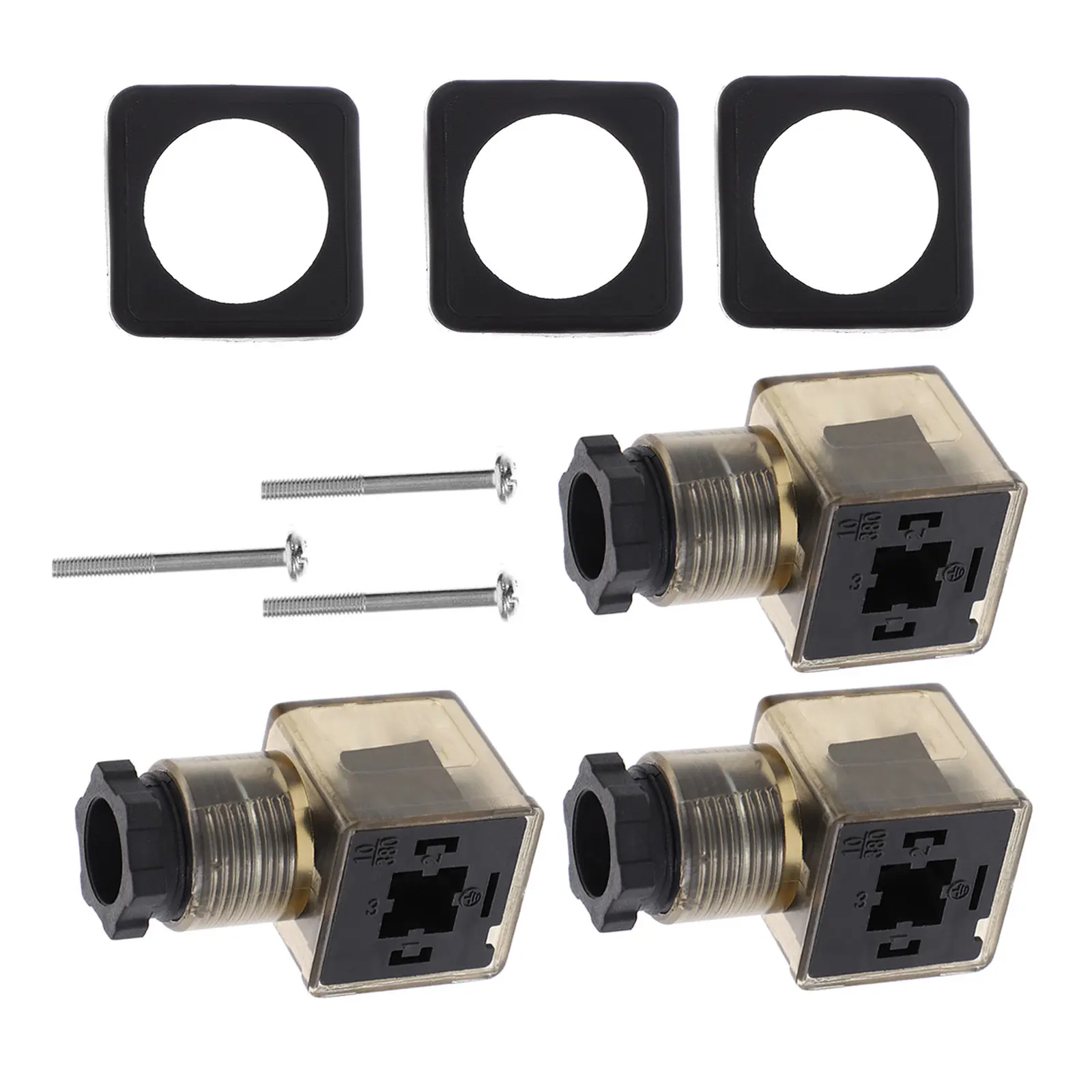 3Pcs Brown LED Solenoid Junction Box Din 43650 3 Prong Connector for Solenoid Valves Coil Plug Hydraulic Systems
3Pcs Brown LED Solenoid Junction Box Din 43650 3 Prong Connector for Solenoid Valves Coil Plug Hydraulic Systems