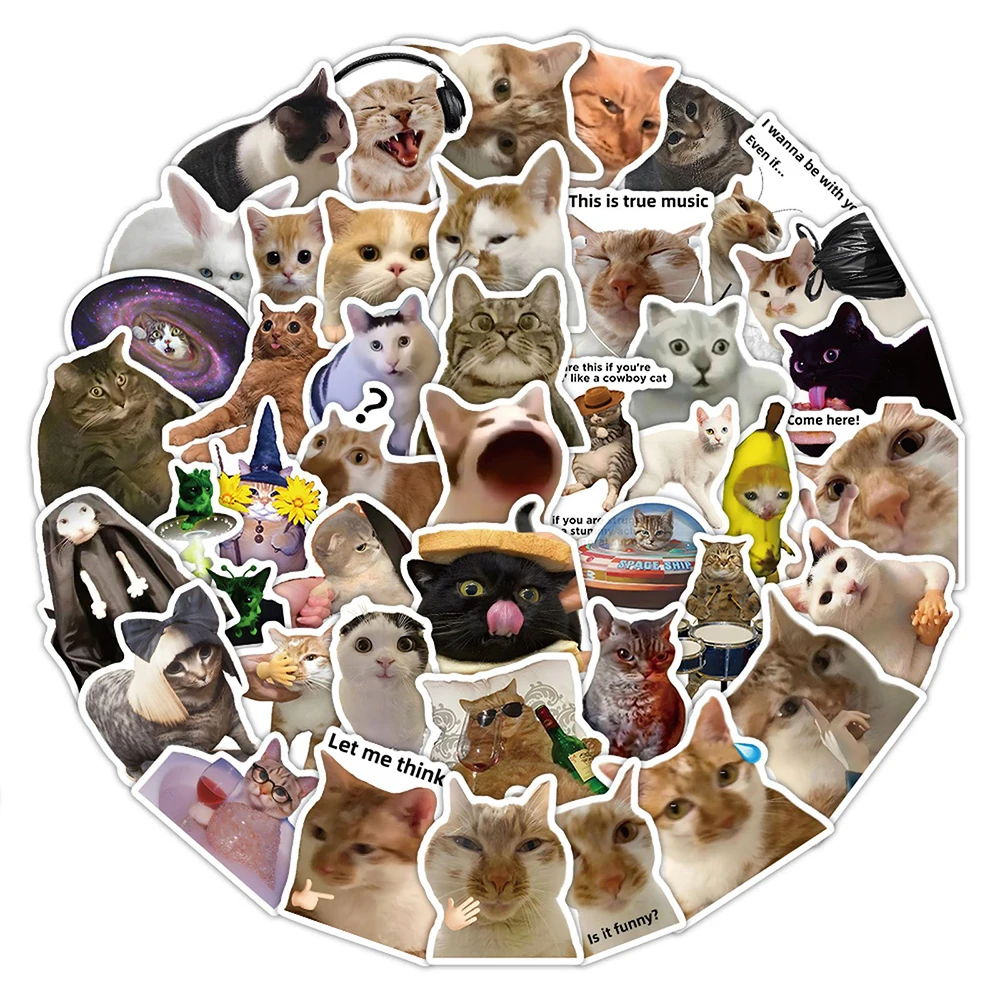 10/30/56pcs Cute Cartoon Cat Stickers Meme Decals DIY Laptop Phone Notebook Diary Suitcase Scrapbooking Graffiti Sticker Toys
10/30/56pcs Cute Cartoon Cat Stickers Meme Decals DIY Laptop Phone Notebook Diary Suitcase Scrapbooking Graffiti Sticker Toys