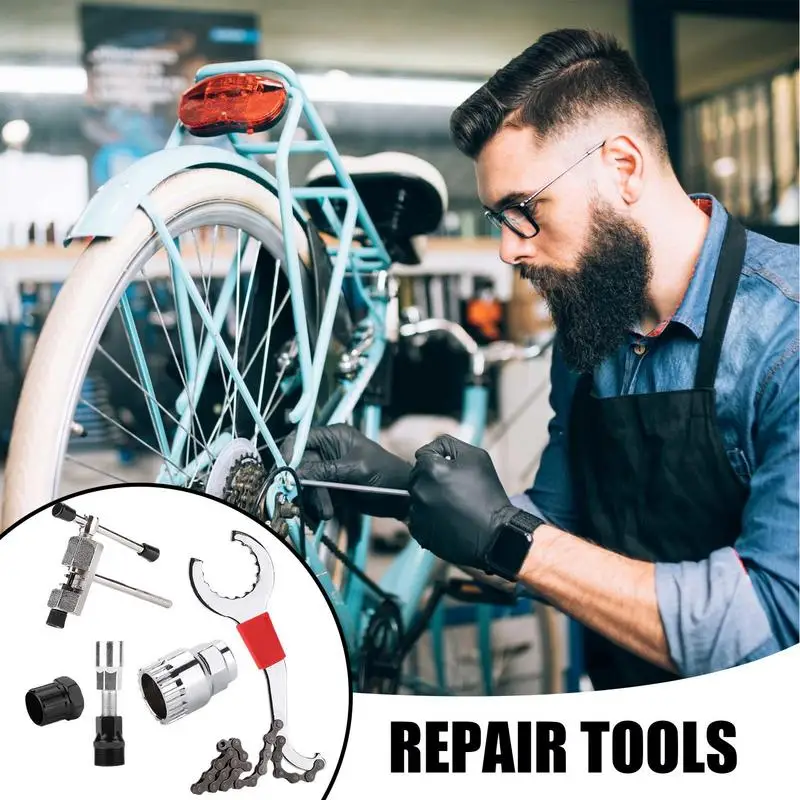 Bike Repair Tool Kit Integrated Portable Tire Repair Kit Multi-functional Cycling Maintenance Tool Set Tail Hook Wrench For
Bike Repair Tool Kit Integrated Portable Tire Repair Kit Multi-functional Cycling Maintenance Tool Set Tail Hook Wrench For