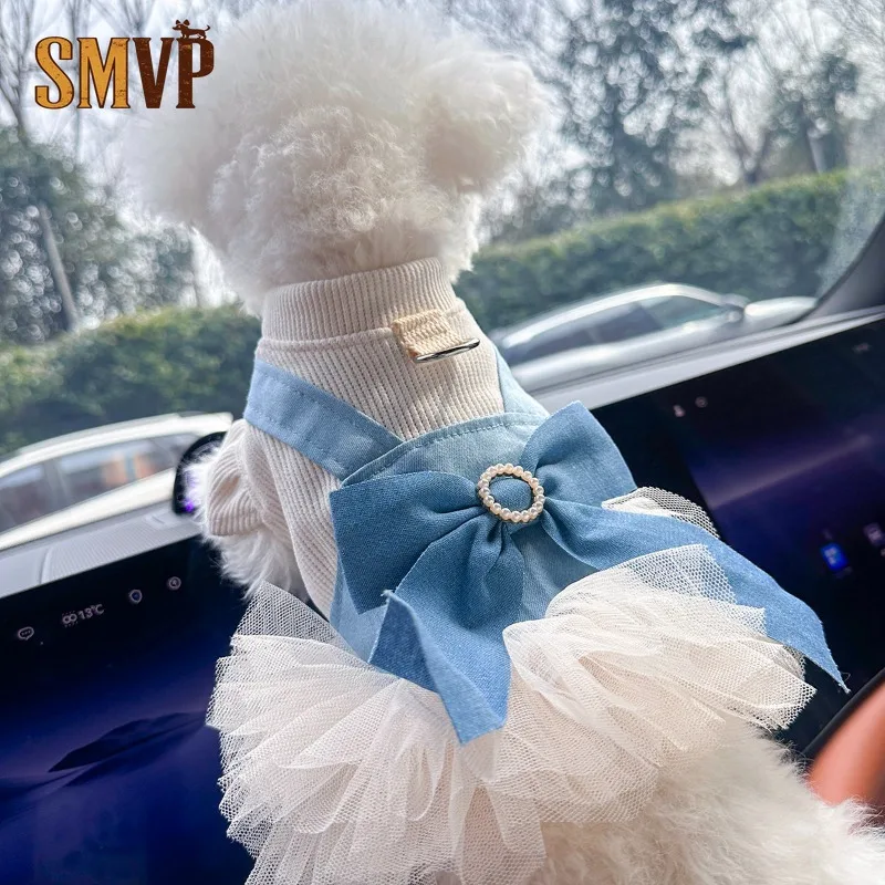 Summer Breathable Soft Knitted Fabric Splicing Yarn Puffy Dress Can Pull Playful Cute Style Small and Medium Pet Dog Clothes
Summer Breathable Soft Knitted Fabric Splicing Yarn Puffy Dress Can Pull Playful Cute Style Small and Medium Pet Dog Clothes
