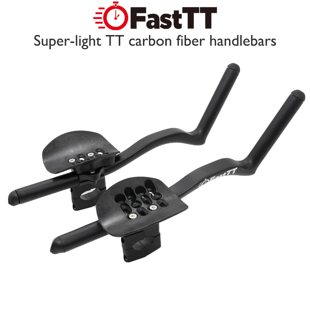 FastTT - Aerodynamic TT handlebar for triathlons and time trials, Adjustable carbon fiber Rest handlebar, 35°/55°, 380/420mm
FastTT - Aerodynamic TT handlebar for triathlons and time trials, Adjustable carbon fiber Rest handlebar, 35°/55°, 380/420mm