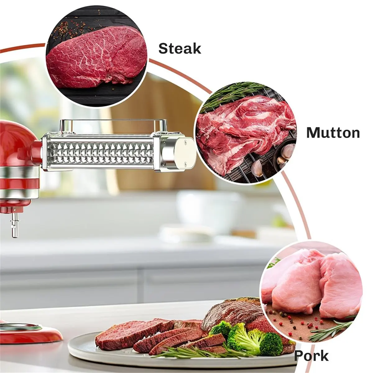 (A25M) For Gvode Meat Tenderizer Attachment for Kitchenaid Stand Mixer Stainless Steel Gear Meat Tenderizer Machine Tool
(A25M) For Gvode Meat Tenderizer Attachment for Kitchenaid Stand Mixer Stainless Steel Gear Meat Tenderizer Machine Tool