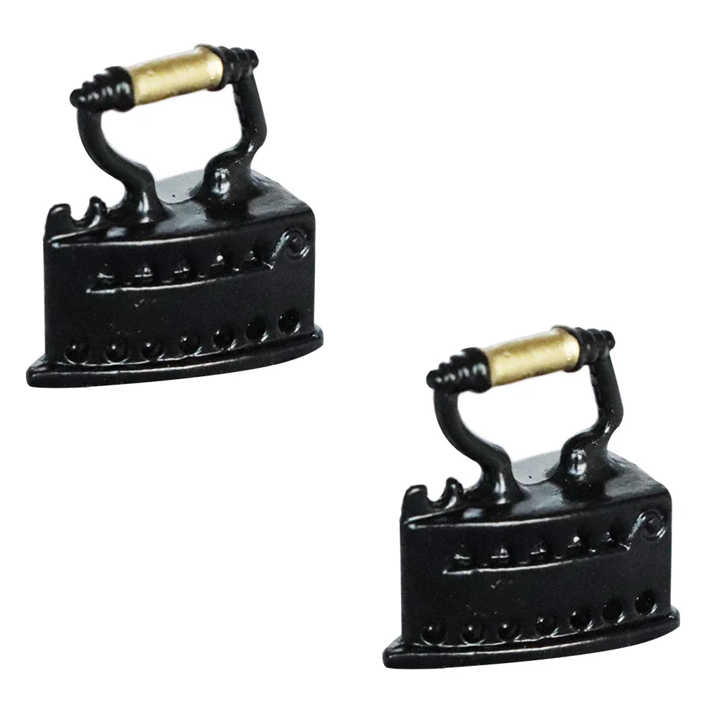 2 PCS House Iron Mini Decor Model The Sewing Ornament Clothing Steam Alloy Miniature Vintage
2 PCS House Iron Mini Decor Model The Sewing Ornament Clothing Steam Alloy Miniature Vintage