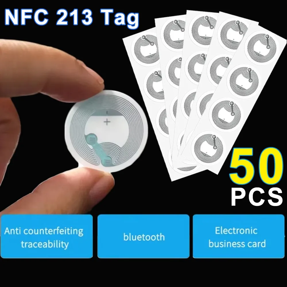 5-50PCS NFC Tag Nfc213 Label 213 Stickers Tags Badges Lable Sticker 13.56mhz For Phone Share Ios13 Personal Automation Shortcuts
5-50PCS NFC Tag Nfc213 Label 213 Stickers Tags Badges Lable Sticker 13.56mhz For Phone Share Ios13 Personal Automation Shortcuts