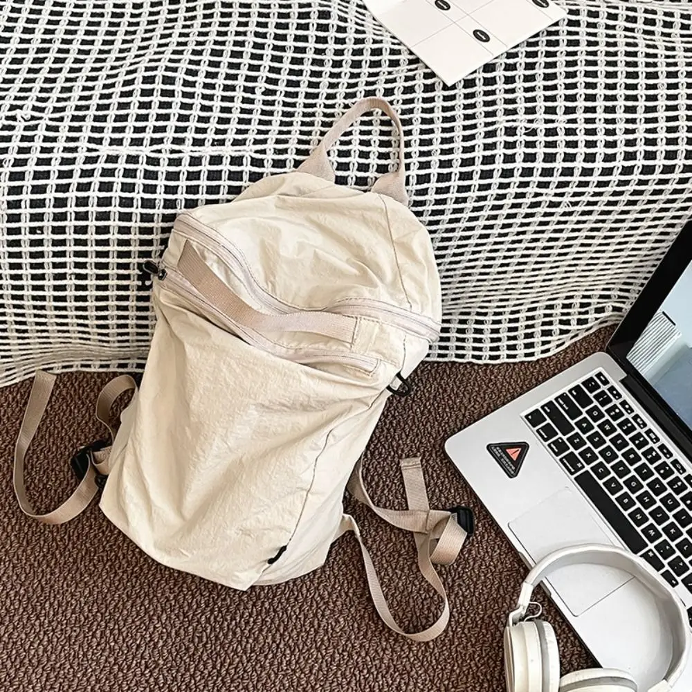 Casual Korean Style Solid Color Backpacks Large Capacity Tote Bag Light Soft Nylon Bag Sport Niche Design Shoulder Bag Yoga
Casual Korean Style Solid Color Backpacks Large Capacity Tote Bag Light Soft Nylon Bag Sport Niche Design Shoulder Bag Yoga