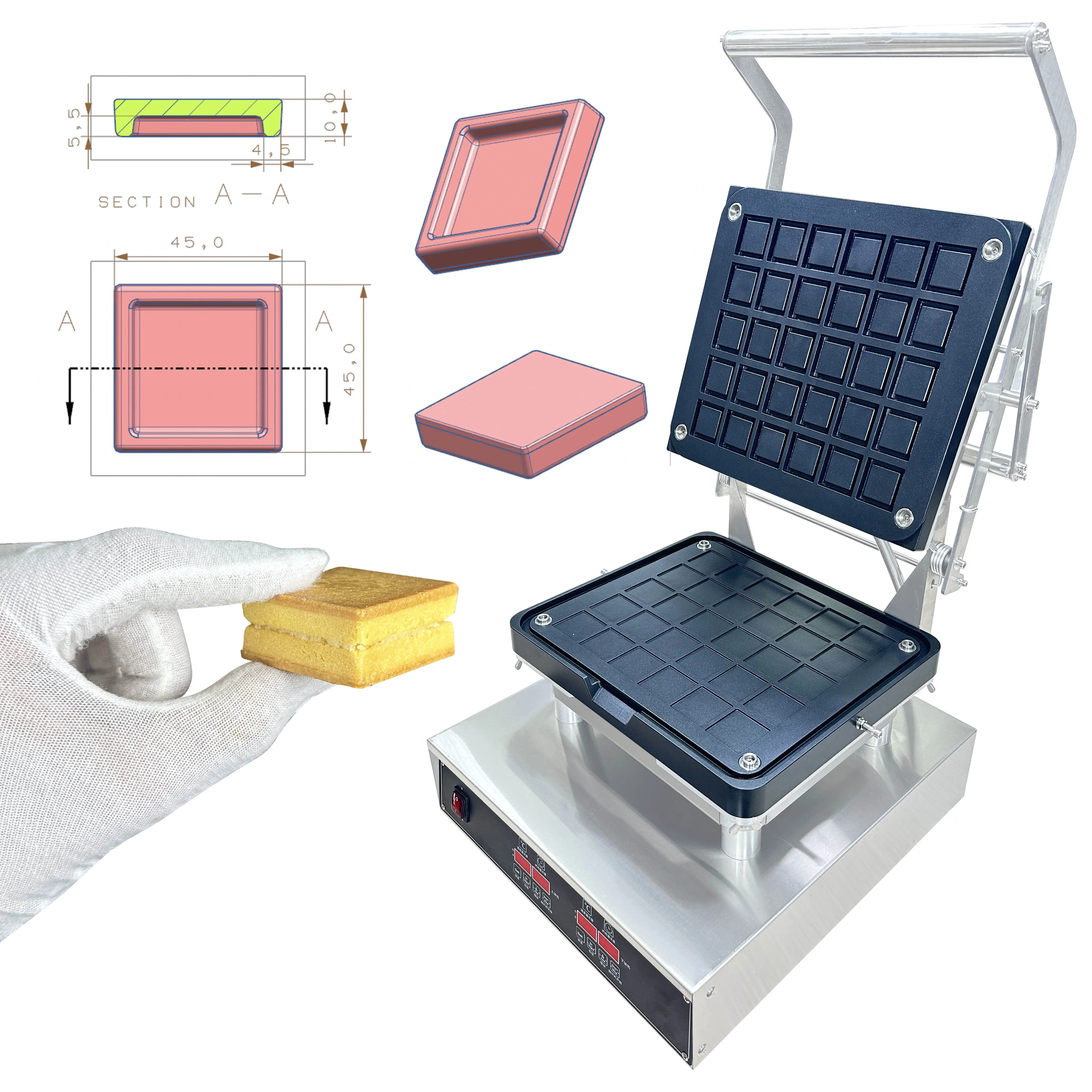 New Commercial Use Electric Biscuit Cookie Maker Press Butter Sand Tartlet Shell Machine
New Commercial Use Electric Biscuit Cookie Maker Press Butter Sand Tartlet Shell Machine