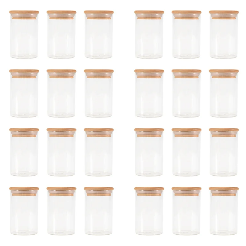 【Top Picks】24Pcs Glass Jars Set(300Ml),Clear Spice Jars With Bamboo Lids, Food Storage Jars Canisters For Kitchen Counter Organi
【Top Picks】24Pcs Glass Jars Set(300Ml),Clear Spice Jars With Bamboo Lids, Food Storage Jars Canisters For Kitchen Counter Organi