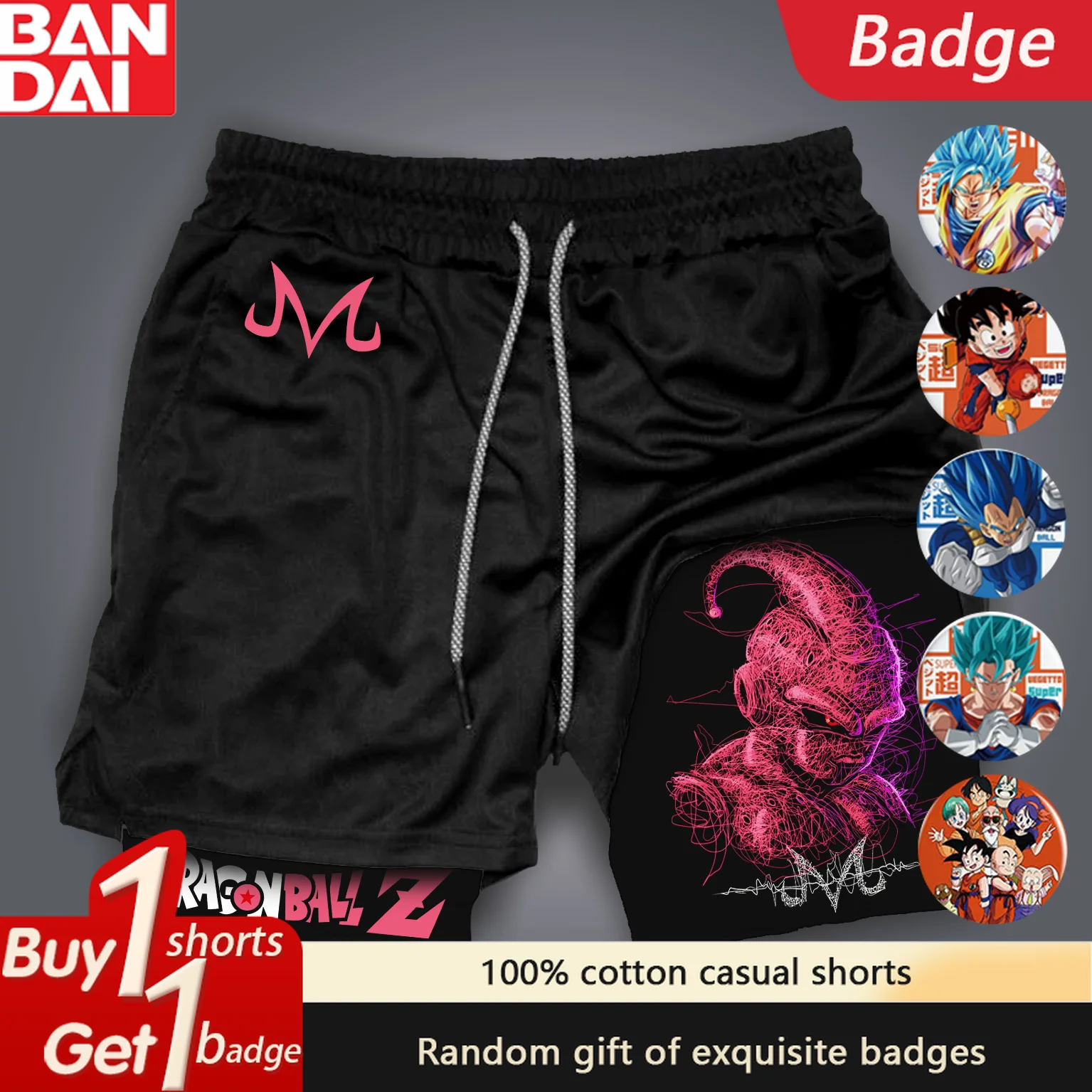 Dragon Ball Majin Printed Sports Shorts Man Summer Women's Double-Layer 2-in-1 Pant Quick-Drying Breathable Beach Gym Shorts Y2k
Dragon Ball Majin Printed Sports Shorts Man Summer Women's Double-Layer 2-in-1 Pant Quick-Drying Breathable Beach Gym Shorts Y2k
