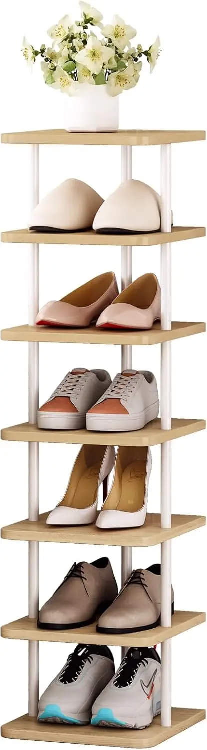 7 Tiers Vertical Shoe Rack Wooden Shoe Storage Organizer for Space Saving Narrow Shoe Shelf Storage 7 Pairs for Entrywa
7 Tiers Vertical Shoe Rack Wooden Shoe Storage Organizer for Space Saving Narrow Shoe Shelf Storage 7 Pairs for Entrywa