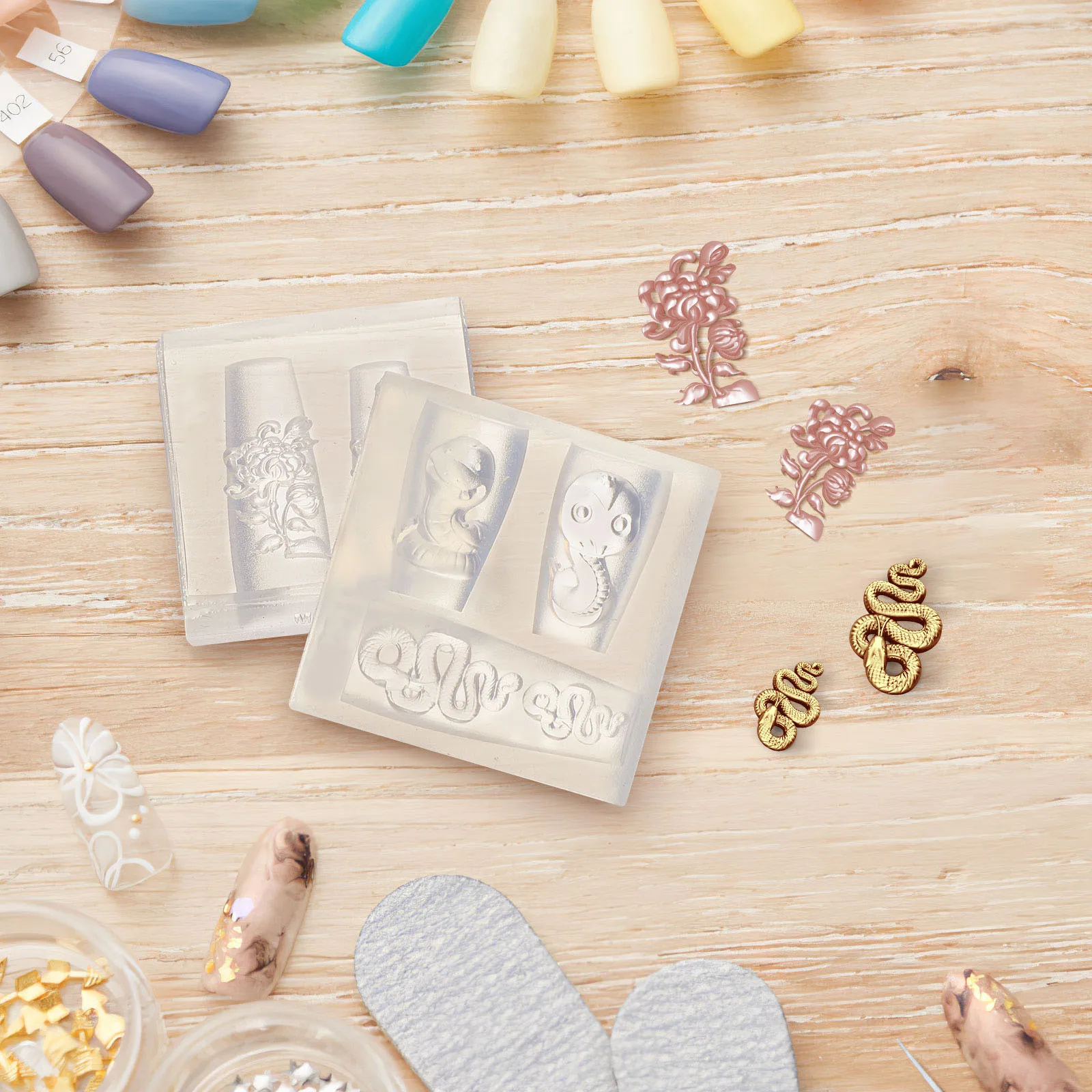 2Pcs Nail Decoration 3D Mold Safe Practical Long Lasting DIY Molds Nail Templates Nails Stamping Plates Nails Stamping Plates
2Pcs Nail Decoration 3D Mold Safe Practical Long Lasting DIY Molds Nail Templates Nails Stamping Plates Nails Stamping Plates