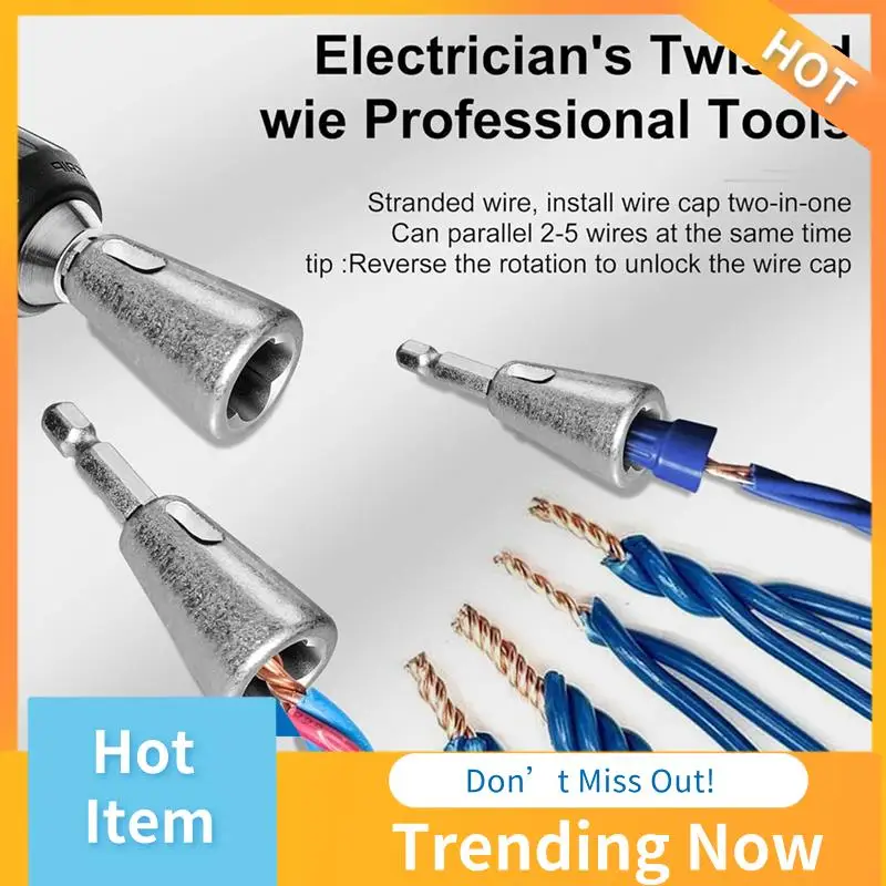 Wire Stripping And Twisting Tool,Electric Wire Stripper,Wire Twister Tool For Drill With 25PCS Wire Connectors Nuts Easy To Use
Wire Stripping And Twisting Tool,Electric Wire Stripper,Wire Twister Tool For Drill With 25PCS Wire Connectors Nuts Easy To Use