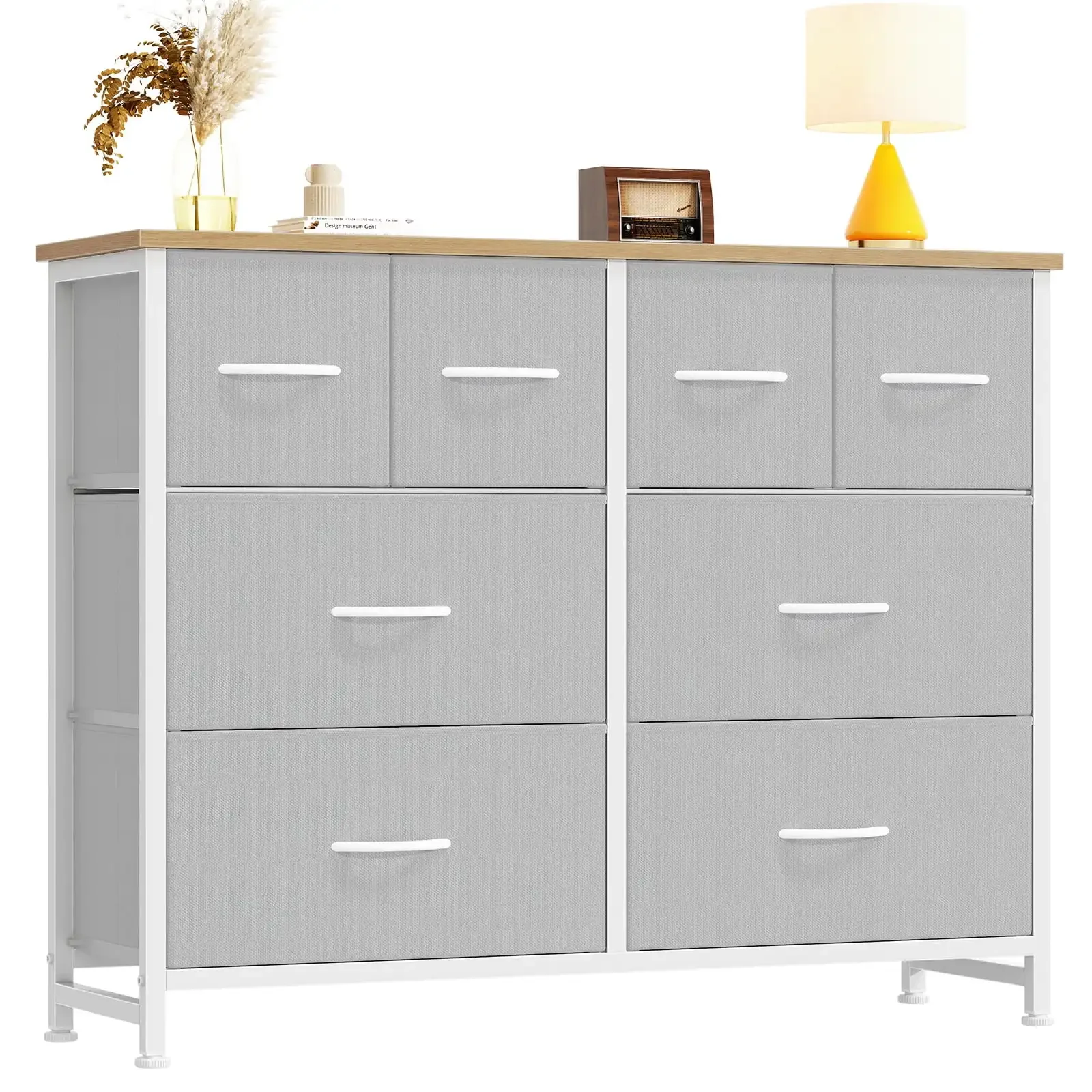 8-Drawer Fabric Dresser Wide Chest TV Stand for Bedroom Living Room Light Gray
8-Drawer Fabric Dresser Wide Chest TV Stand for Bedroom Living Room Light Gray