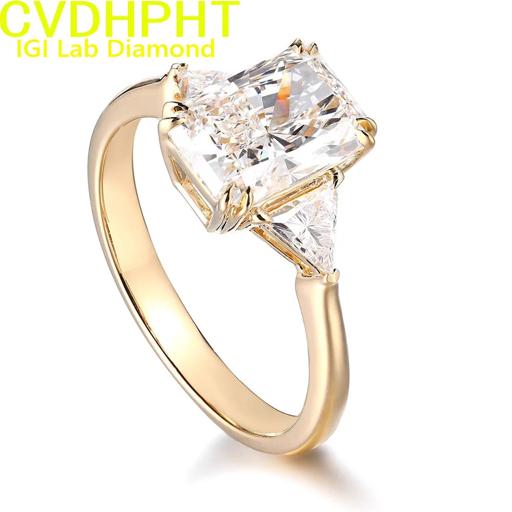 Radiant D Color 1 2 3Ct IGI Lab Growing Diamond Ring Solid 9K Yellow Gold Diamond Ring wedding ring Factory custom Engagement
Radiant D Color 1 2 3Ct IGI Lab Growing Diamond Ring Solid 9K Yellow Gold Diamond Ring wedding ring Factory custom Engagement