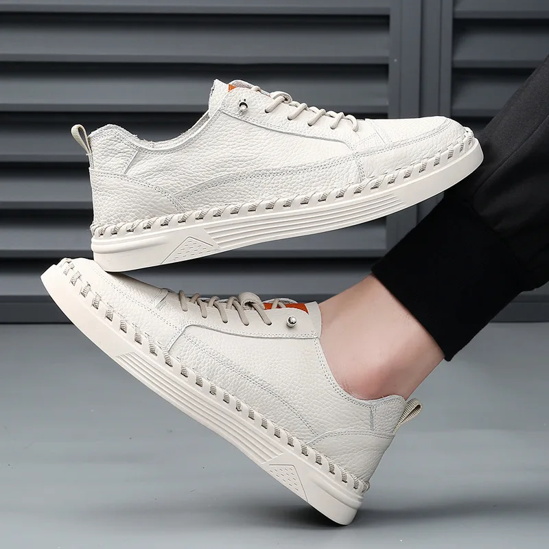 2025 Leather Casual Shoes Comfortable Men's Shoes Anti Slip Fashion New Leather Shoes Handmade Stitching Men's Casual Sneakers
2025 Leather Casual Shoes Comfortable Men's Shoes Anti Slip Fashion New Leather Shoes Handmade Stitching Men's Casual Sneakers