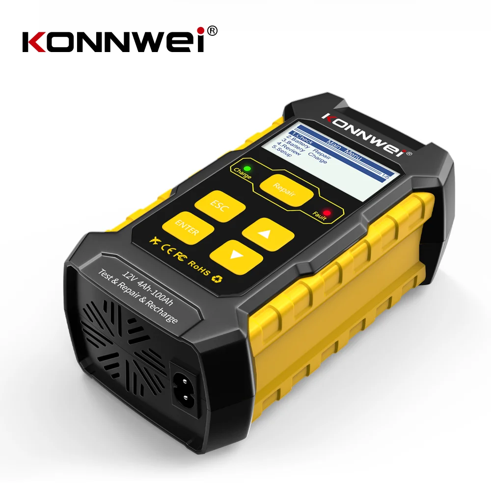 KONNWEI KW510 Car Battery Tester Full Automatic 12V Pulse Repair 5A Battery Chargers Cranking AGM Gel Car Repair Tool PK BM550
KONNWEI KW510 Car Battery Tester Full Automatic 12V Pulse Repair 5A Battery Chargers Cranking AGM Gel Car Repair Tool PK BM550