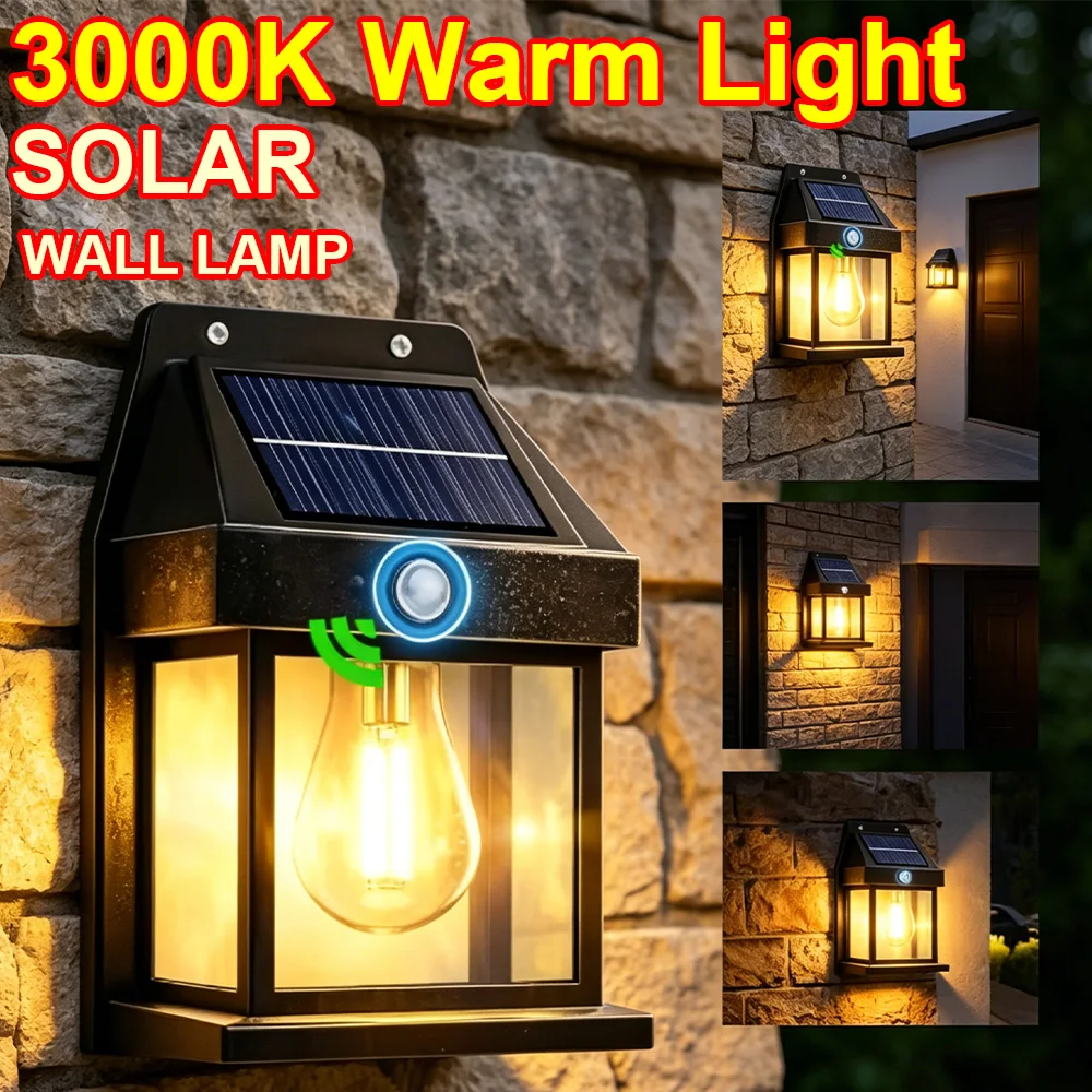 3000K Warm Light Solar Tungsten Wall Lamp Outdoor Retro Palace Lantern Lamps Landscape Decor Lighting Sensor Street Garden Light
3000K Warm Light Solar Tungsten Wall Lamp Outdoor Retro Palace Lantern Lamps Landscape Decor Lighting Sensor Street Garden Light