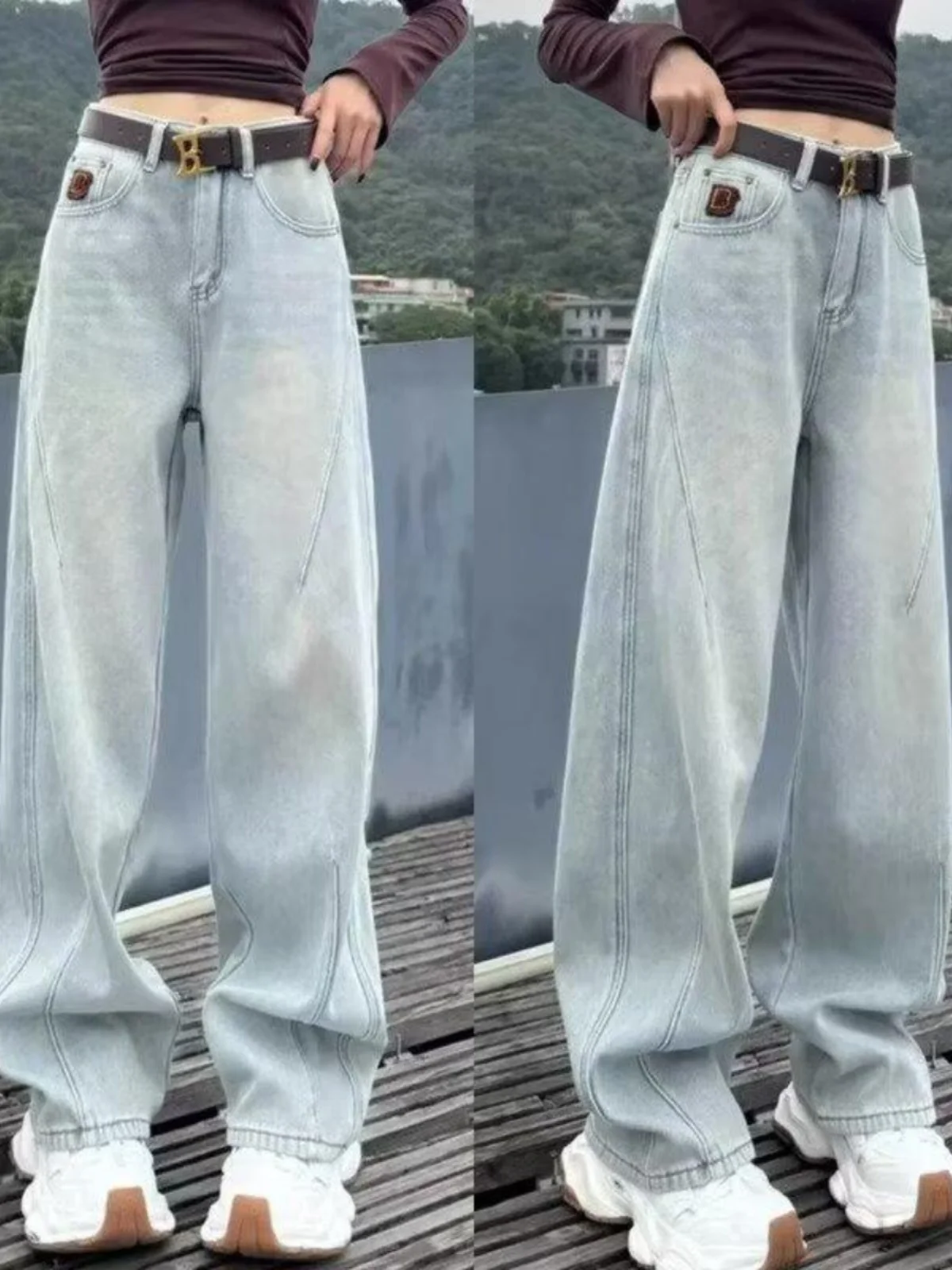 High Waist Slimming Knife Jeans Women's Spring Autumn New Large Size Fat MM Loose Hiding Hip Straight Leg Wide Leg Pants
High Waist Slimming Knife Jeans Women's Spring Autumn New Large Size Fat MM Loose Hiding Hip Straight Leg Wide Leg Pants
