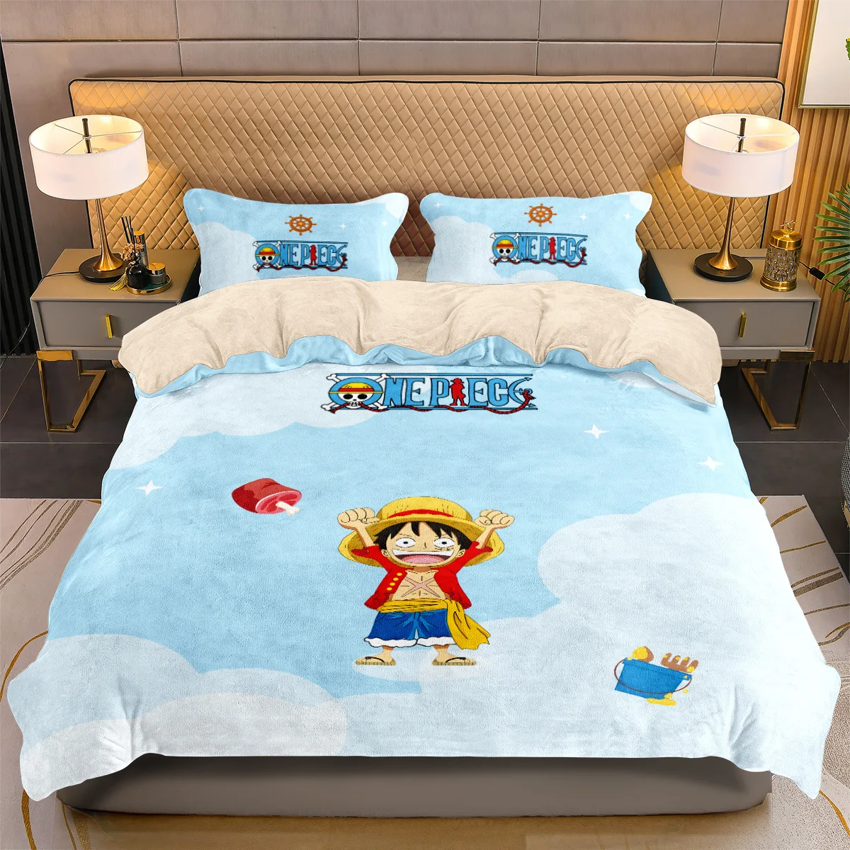 Japanese anime Luffy Quilt Duvet Pillowcase 3D Printed O-ONE PIECE Bedding Set Duvet Cover for Children and Boys Teenagers 
Japanese anime Luffy Quilt Duvet Pillowcase 3D Printed O-ONE PIECE Bedding Set Duvet Cover for Children and Boys Teenagers
