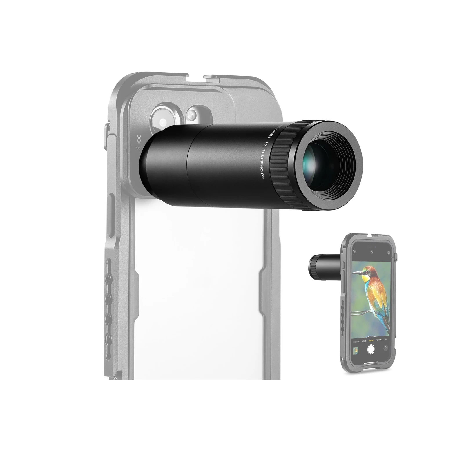 7X Magnification Phone Camera Lens NEEWER HD Telephoto Lens Only for 17mm Thread Backplate
7X Magnification Phone Camera Lens NEEWER HD Telephoto Lens Only for 17mm Thread Backplate