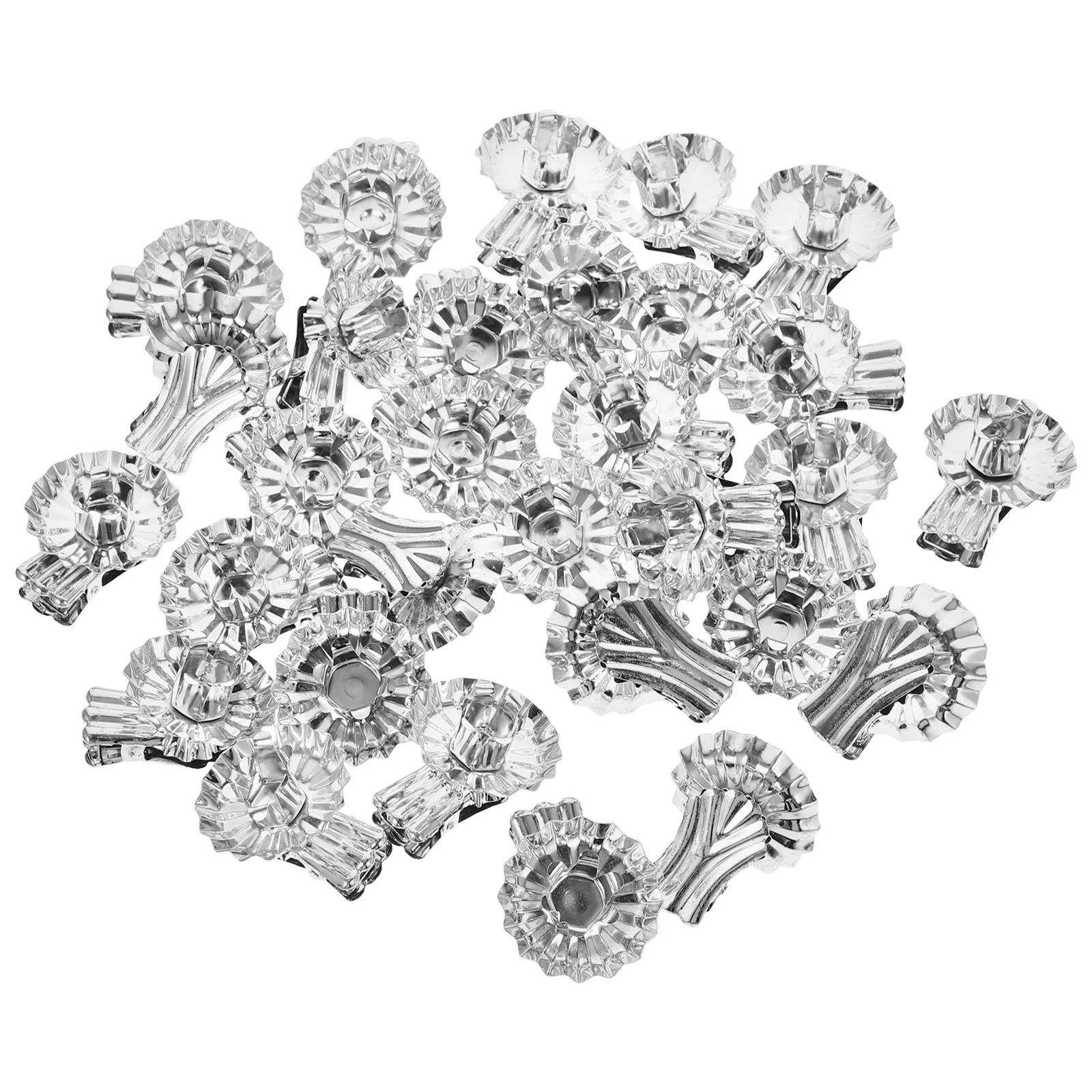 36pcs Holders For Christmas Tree Metal Silver Color Christmas Clip Flower Shaped Holder Clips Xmas Tea Light Decor
36pcs Holders For Christmas Tree Metal Silver Color Christmas Clip Flower Shaped Holder Clips Xmas Tea Light Decor