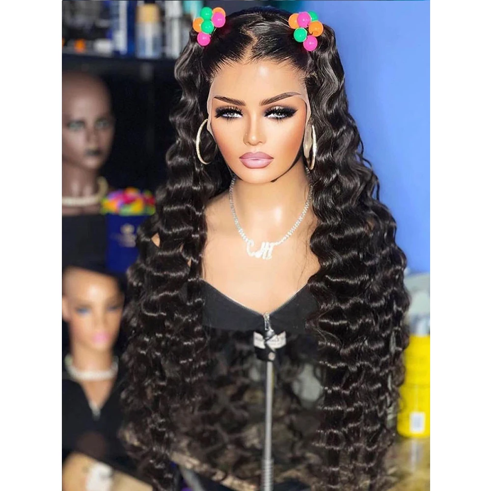 Natural Black Soft 180Density Glueless Deep Wave Lace Front Wig For Women BabyHair 26Inch Long Heat Resistant Preplucked Daily
Natural Black Soft 180Density Glueless Deep Wave Lace Front Wig For Women BabyHair 26Inch Long Heat Resistant Preplucked Daily